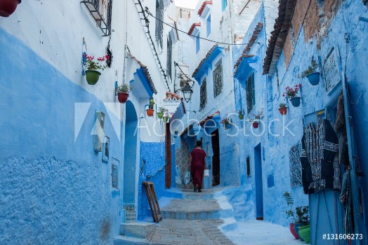 Picture of Chefchaouen city buildings
